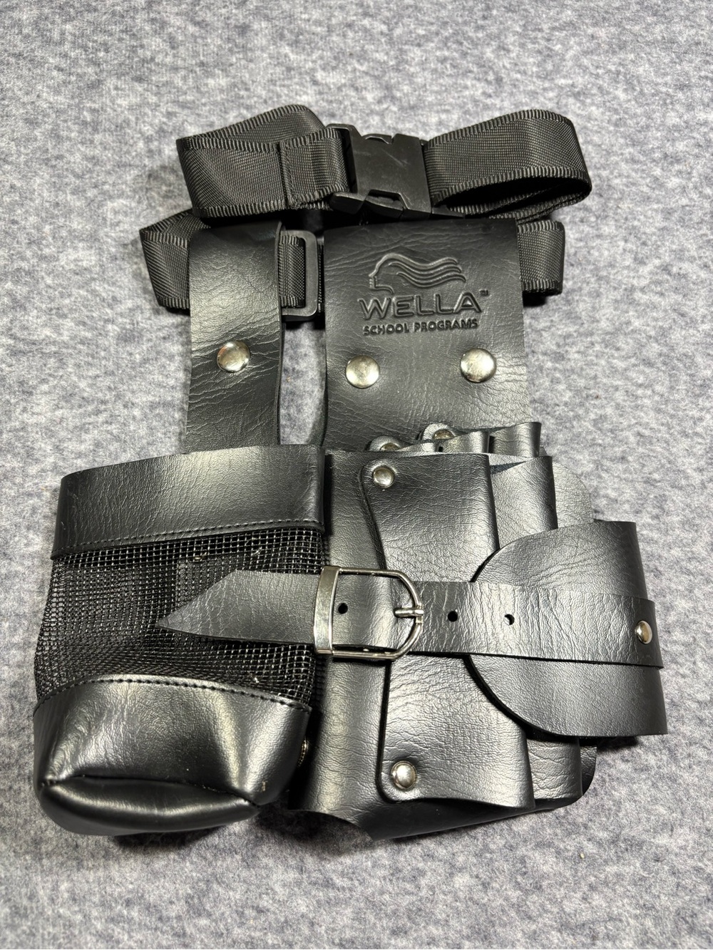 Wella Black Salon Belt Holster with Buckle
